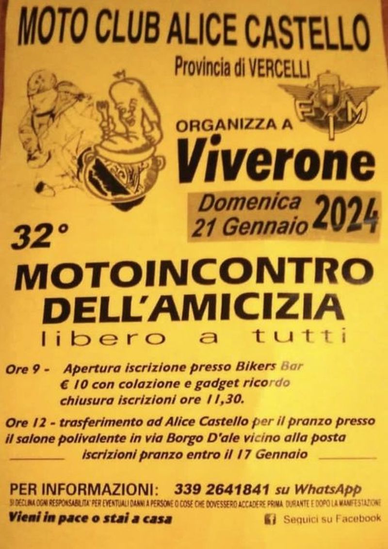 Volantino del motoraduno